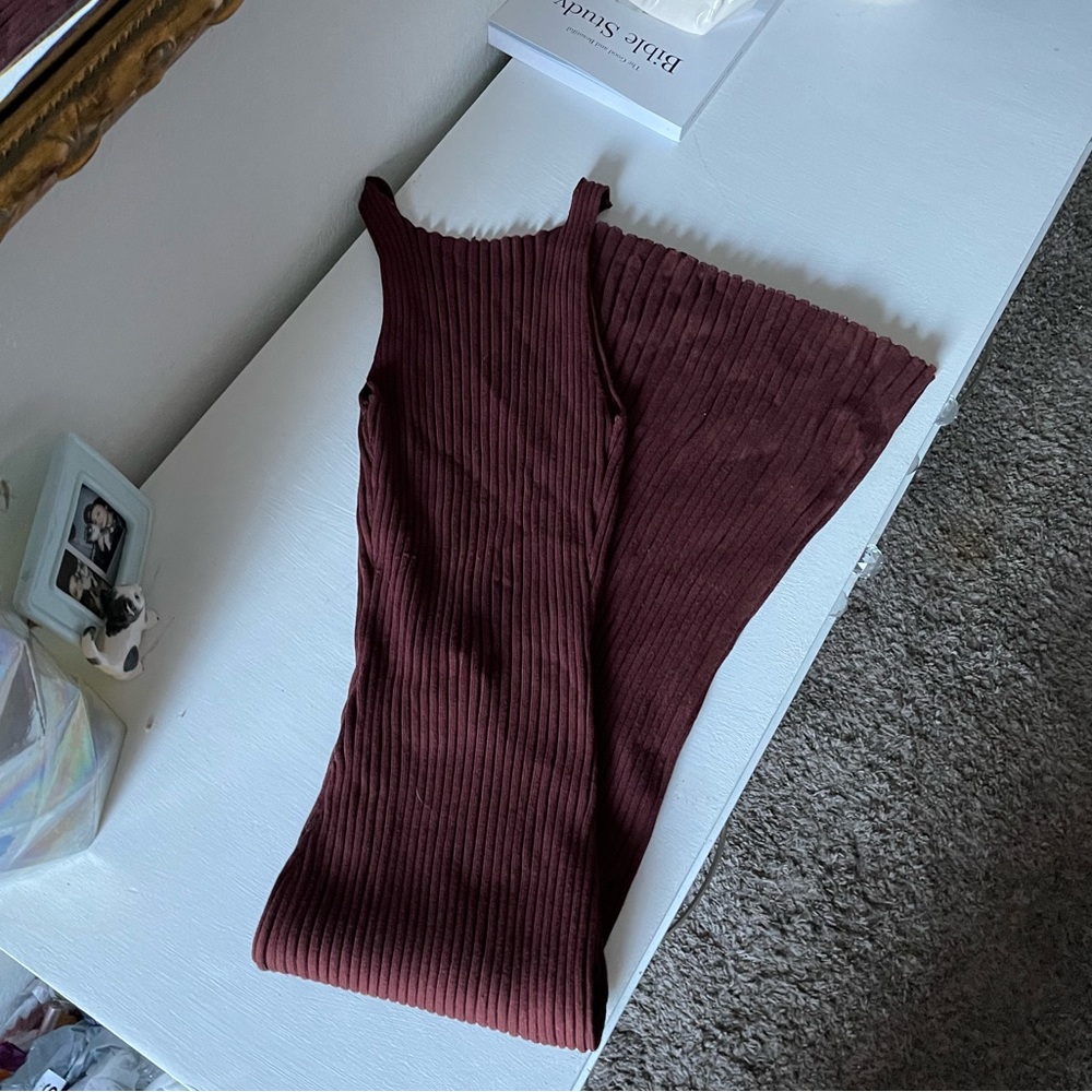 Boutique Backless Espresso Dress ☕️